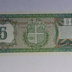 Billet 5 Florin Aruba 1986 neuf