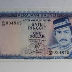 Billet 1 Dollar Ringgit Brunei 1985 neuf