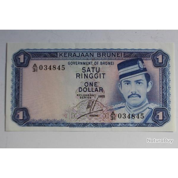 Billet 1 Dollar Ringgit Brunei 1985 neuf