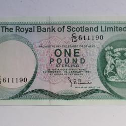Billet 1 Pound Écosse 1982 neuf