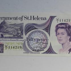 Billet 50 Pence Sainte Hélène 1979 Elisabeth II neuf