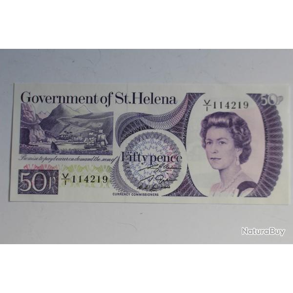 Billet 50 Pence Sainte H�l�ne 1979 Elisabeth II neuf