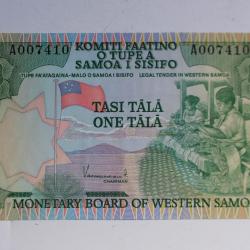 Billet 1 Tala Samoa occidentales 1980 neuf