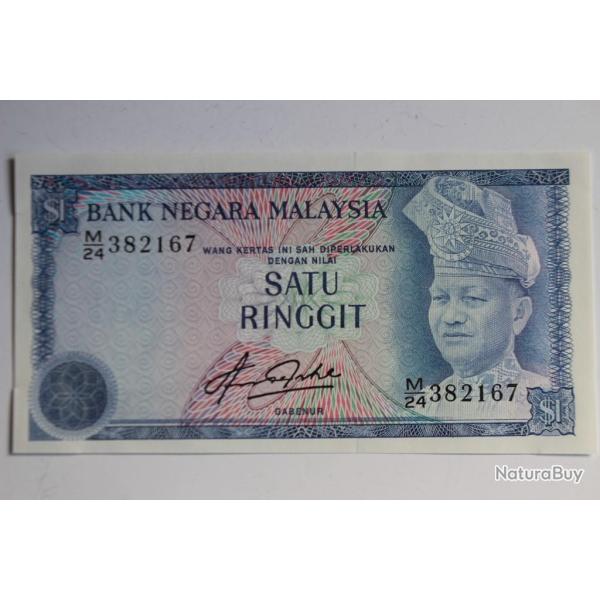Billet 1 Satu Ringgit Malaisie 1972-1976 neuf