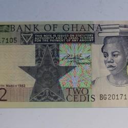 Billet 2 Cedis Ghana 1982 neuf