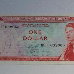 Billet 1 Dollar États des caraïbes orientales 1985-1987 pr. neuf