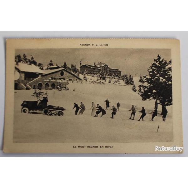 Carte postale ancienne Le mont Revard en hiver 1929
