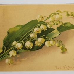 Carte postale ancienne illustrateur Meissner & Buch Muguet