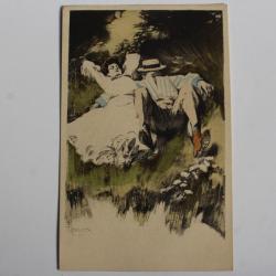 Carte postale ancienne illustrateur REZNICEK Simplissimus Karte