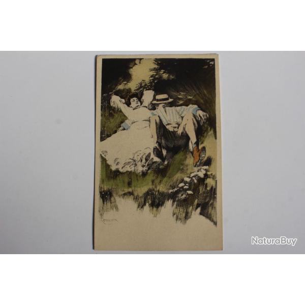 Carte postale ancienne illustrateur REZNICEK Simplissimus Karte