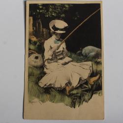 Carte postale ancienne illustrateur REZNICEK Simplissimus Karte