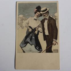 Carte postale ancienne illustrateur REZNICEK Simplissimus Karte