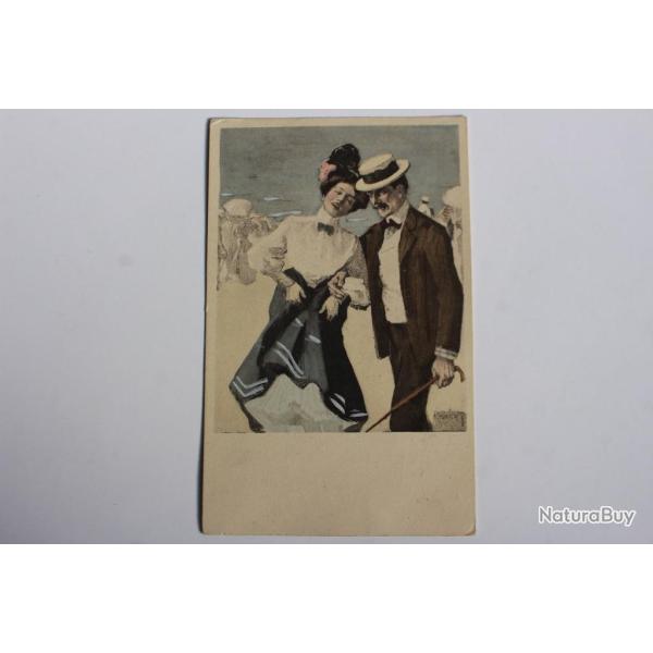 Carte postale ancienne illustrateur REZNICEK Simplissimus Karte