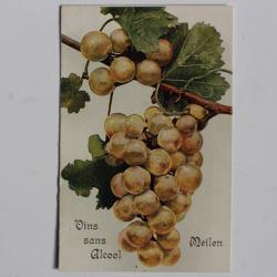 Carte postale publicitaire Meilen Vins sans alcool Zurich Suisse