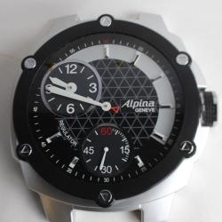 ALPINA Grande horloge murale publicitaire Montre Alpina