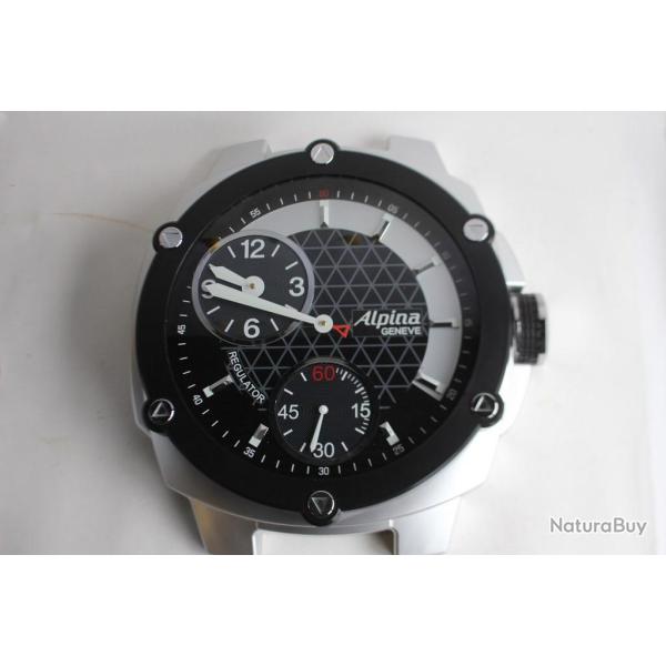 ALPINA Grande horloge murale publicitaire Montre Alpina