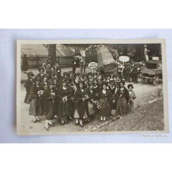 Carte photo Suisse F�te des Narcisses Vaud Grandson