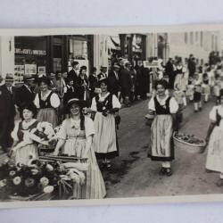 Carte photo Suisse Montreux F&ecirc;te des Narcisses 1934