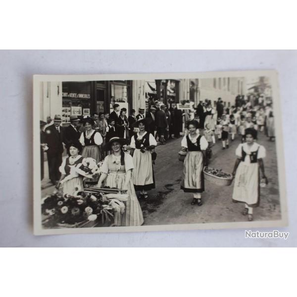 Carte photo Suisse Montreux F�te des Narcisses 1934