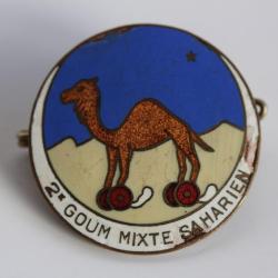 Insigne 2e Goum Mixte Saharien Militaria