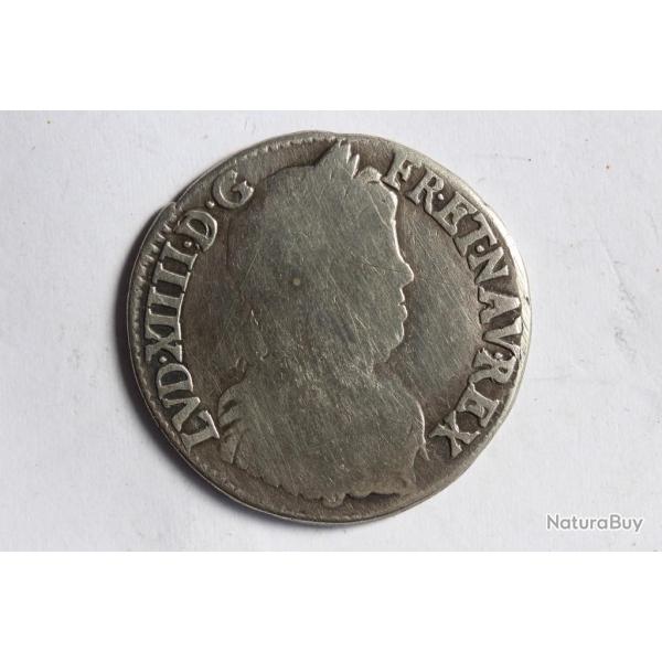 Monnaie argent Louis XIV quart d'�cu 1651