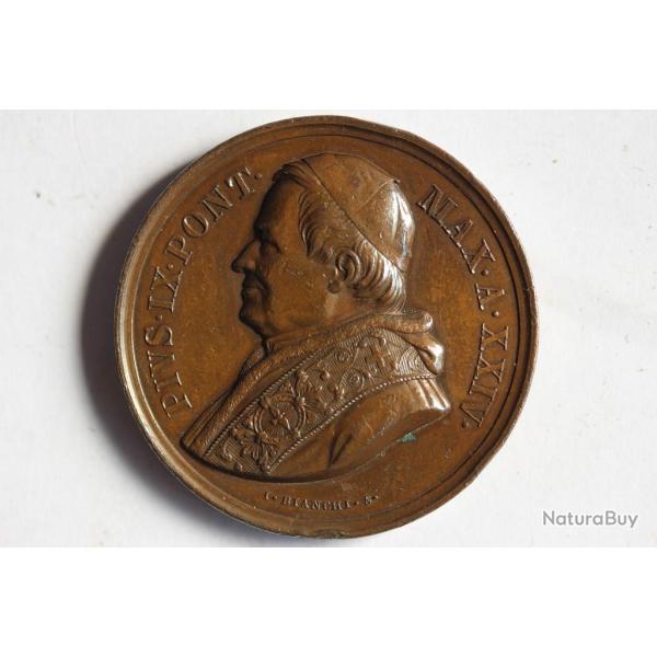 M�daille papale Pie IX Exemplum dedi vobis Vatican