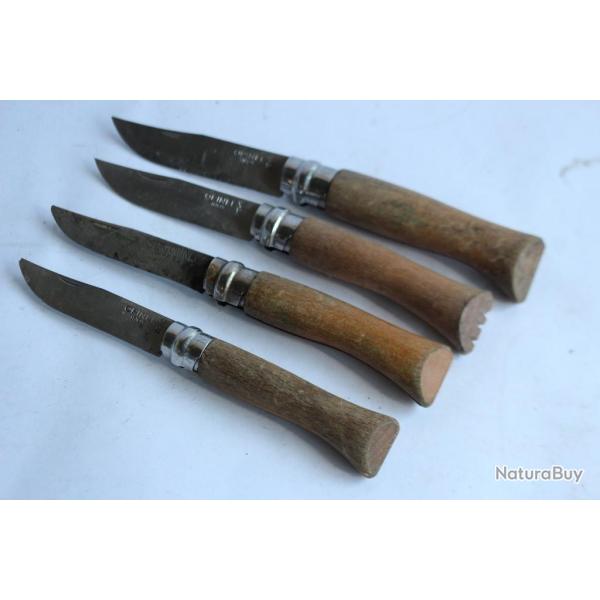 Quatre anciens couteaux OPINEL Savoie France