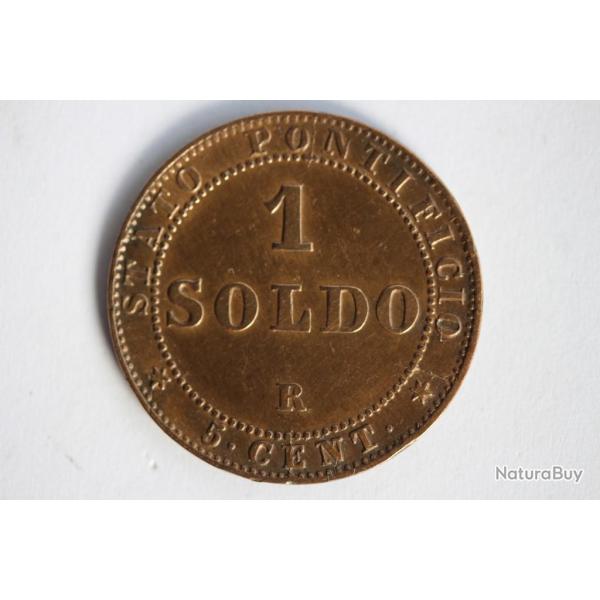 Monnaie 1 Soldo 1867 VATICAN ET �TATS PONTIFICAUX