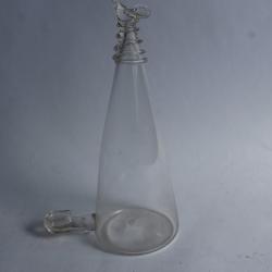 Abreuvoir à oiseaux verre soufflé XIXe siècle Art populaire