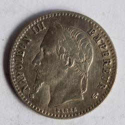 Monnaie argent 50 Centimes Napol&eacute;on III 1868 BB France