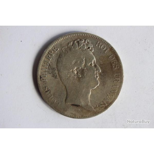Monnaie argent 5 Francs Louis Philippe 1830 D France