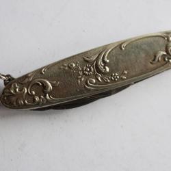 Couteau argent XIXe siècle