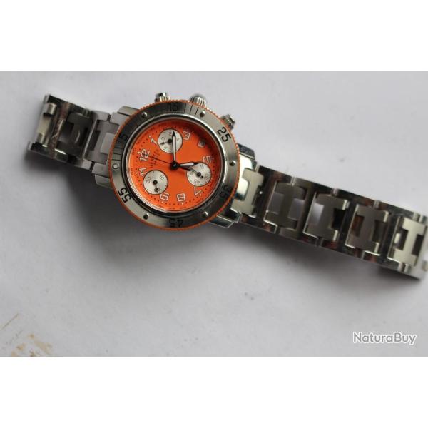 HERMES montre Clipper chronographe femme