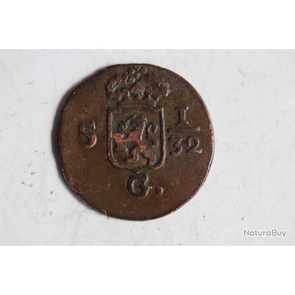 Monnaie 1/2 duit 1808 Batavian Indes n�erlandaises Indon�sie