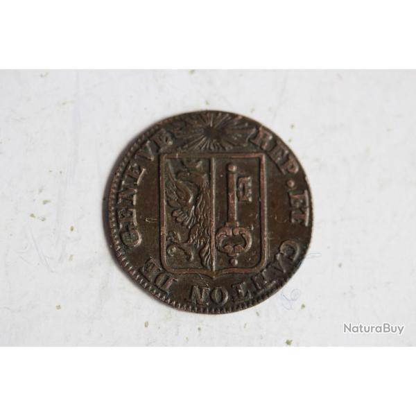 Monnaie 1 Sol R�publique Canton de Gen�ve 1825 Suisse