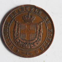 Monnaie 5 Centesimi 1859 Vittorio Emanuele II Toscane Italie
