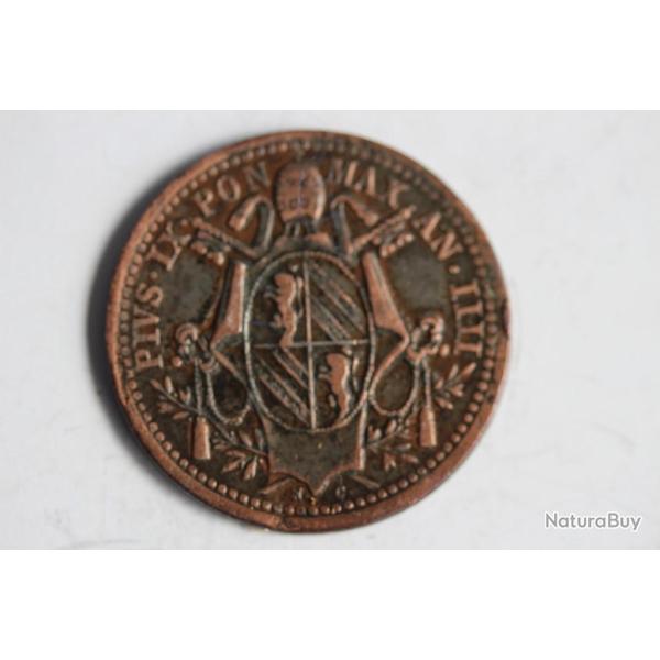 Monnaie 1/2 Baiocco Pius IX 1849 Vatican �tats Pontificaux Italie