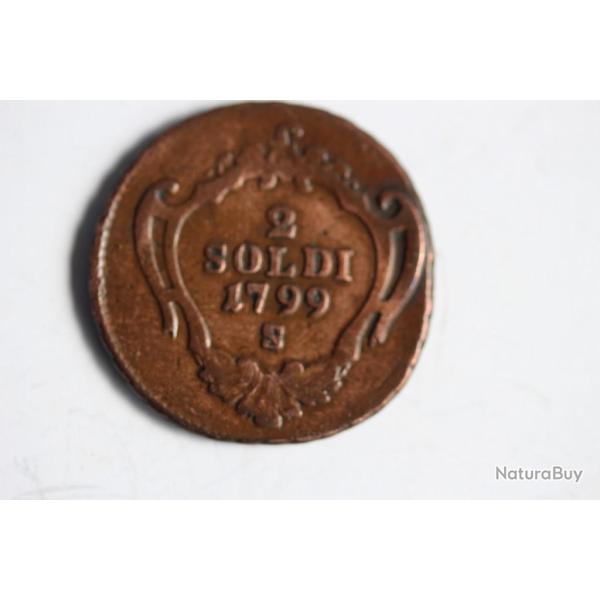 Monnaie 2 Soldi 1799 S Gorizia Italie