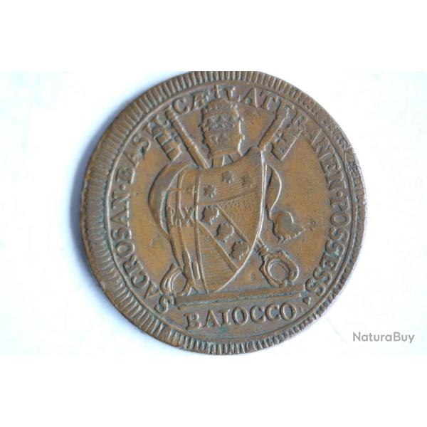 Monnaie Vatican 1 baiocco pape Pie VII 1801 �tats pontificaux