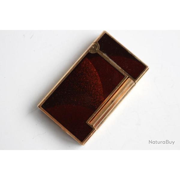 Briquet S.T Dupont Ligne D Laque de Chine poudre d'or