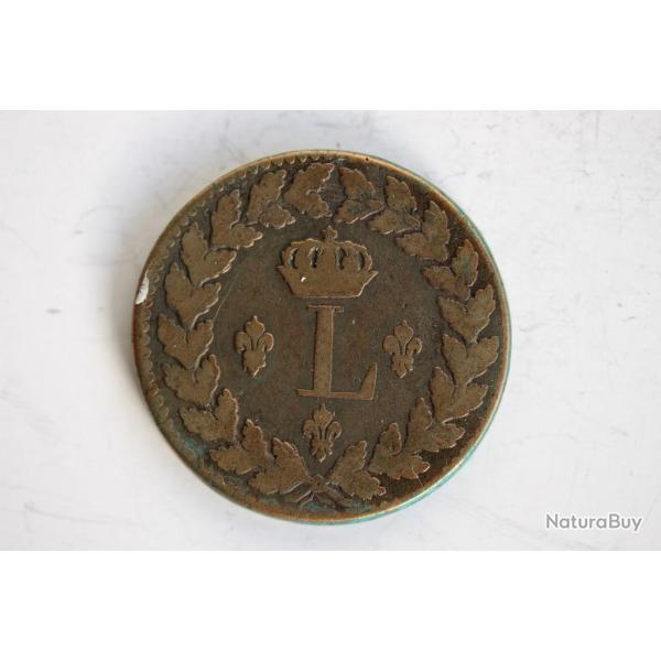 Monnaie Louis XVIII 1 d�cime au L couronn�e 1815 BB