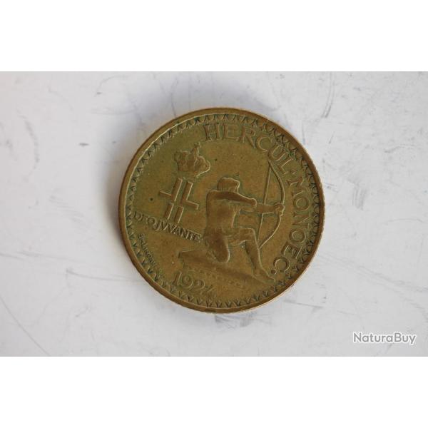 Monnaie 2 francs Louis II 1924 Monaco