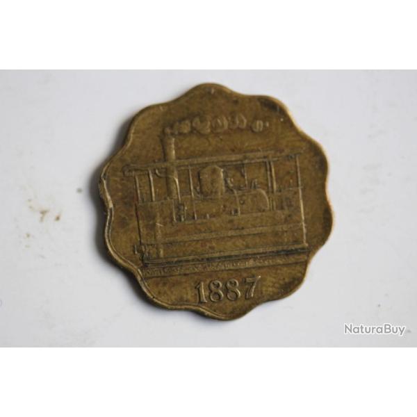 Jeton 10 centimes Tramways  Gen�ve - Veyrier 1887