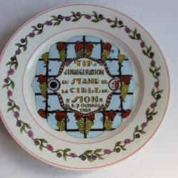 Assiette de tir Sion 1923 Suisse militaria