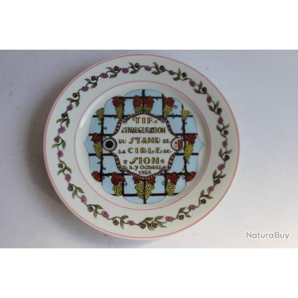 Assiette de tir Sion 1923 Suisse militaria