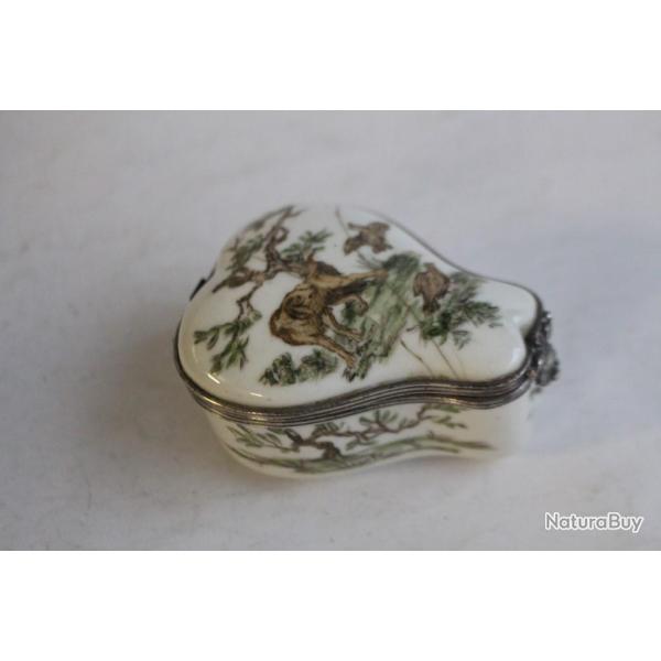 Bo�te en porcelaine Chasse