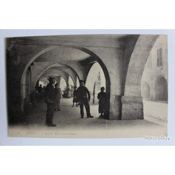 Carte postale France Annecy Arcades Rue Sainte-Claire