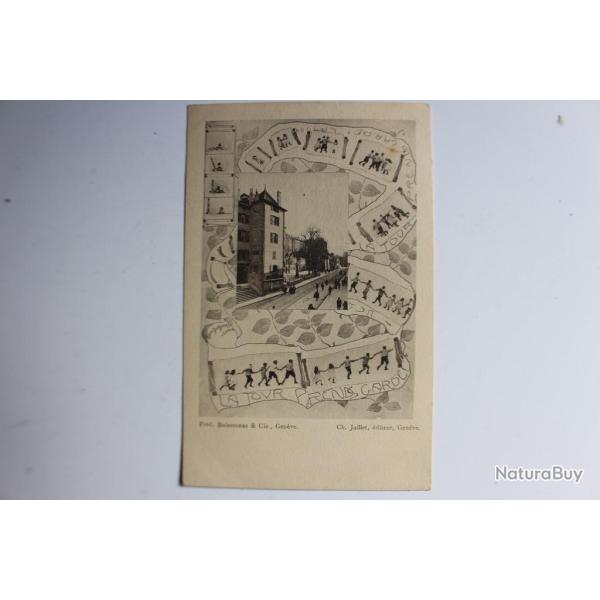 Carte postale souscription Suisse Gen�ve  LA TOUR PRENDS GARDE !