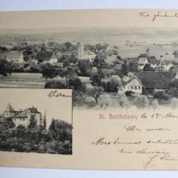 Carte postale Suisse Saint-Barthélemy