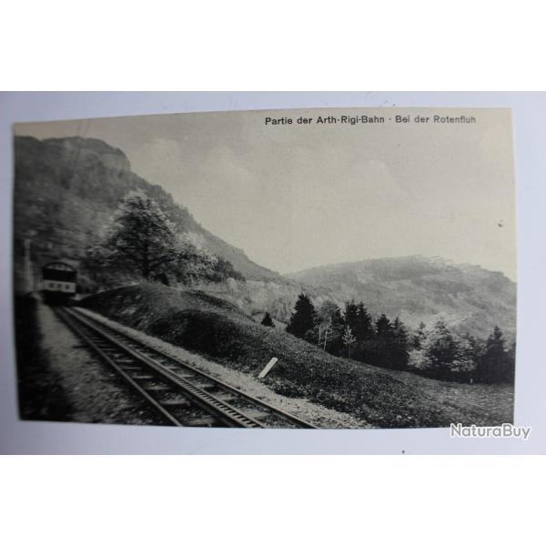 Carte postale Suisse Partie der Arth-Rigi-Bahn Bei der Rotenfluh